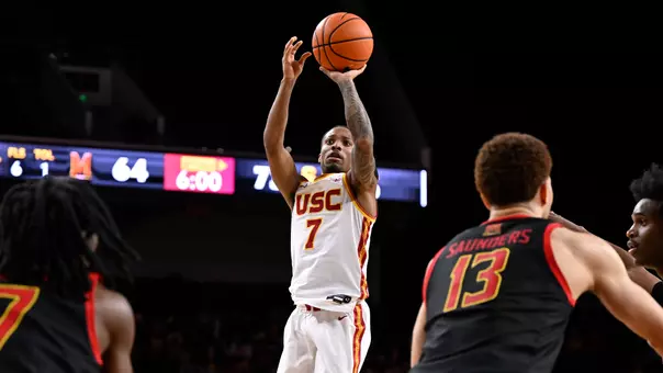 Jordan Marsh takes a shot against Maryland