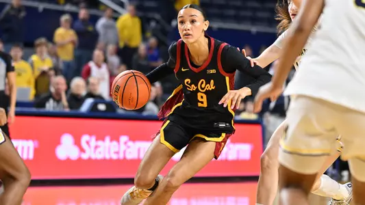 Jazzy Davidson drives to the basket