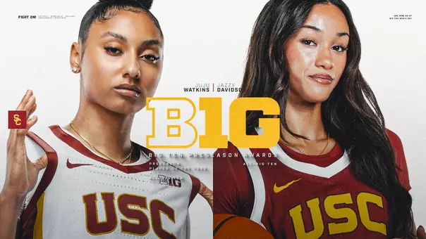 JuJu Watkins and Jazzy Davidson earn Big Ten Preseason Honors