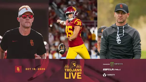 Trojans Live: USC’s Lincoln Riley, Lachlan Carrigan, and Justin Silverstein | October 19, 2026
