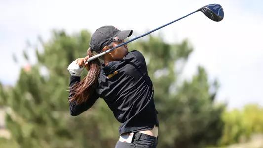 Kylie Chong tees off at the GameAbove Invitational