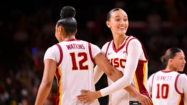JuJu and Jazzy embrace during a game play