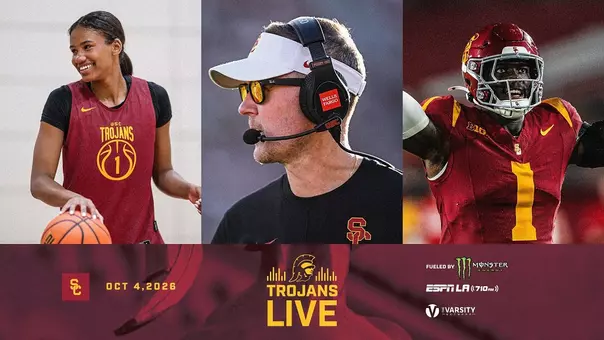 Trojans Live: USC's Lincoln Riley, Sitaya Fagan, Kameryn Crawford & Marqise Lee | October 4, 2026