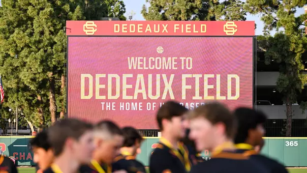 Dedeaux Field Scoreboard