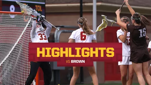 USC Lacrosse vs Brown Highlights | Trojans win 9-8