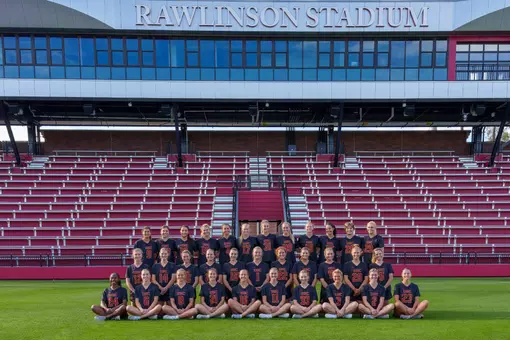 USC Women's Lacrosse Poses in Front of Rawlinson Stadium