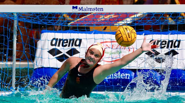 Anna Reed making a save