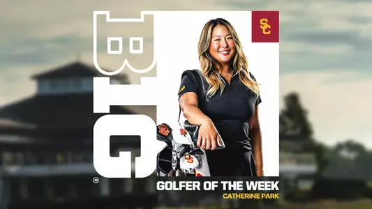 Catherine Park Big Ten Golfer of the Week graphic
