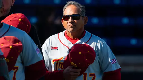 Andy Stankiewicz during the national anthem.