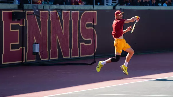 Nathan trouve hits a ball