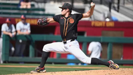 Sax Matson on the mound in final game against Illinois.