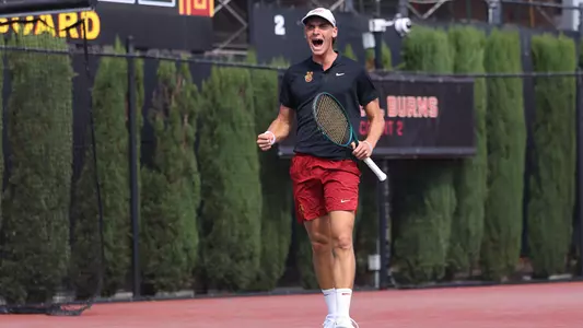 Nathan Trouve celebrates with a fist pump