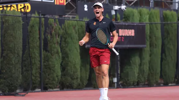 Nathan Trouve celebrates with a fist pump