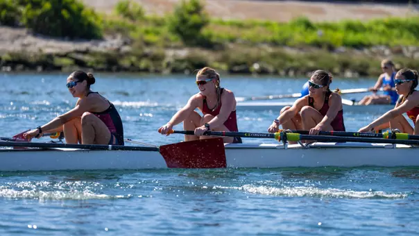 USC women's rowing races against UCLA
