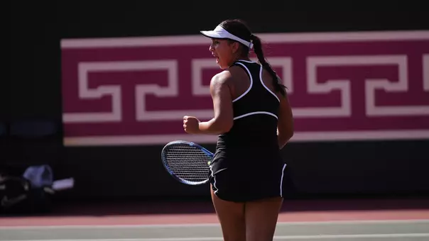 dani borruel celebrates with a fist pump