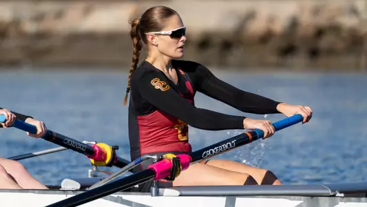 Grace Eamer rows against UCLA