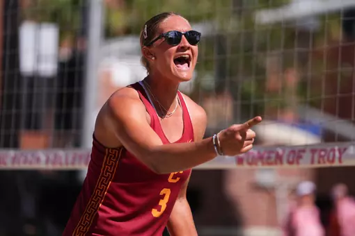 Kennedy Coakley celebrates after winning a point