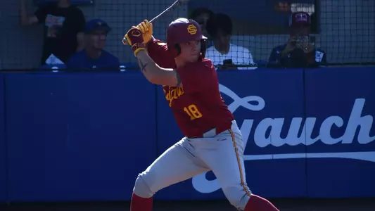 Isaiah Ibarra at-bat against UC Santa Barbara.