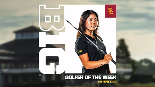Jasmine Koo Big Ten Golfer of the Week graphic