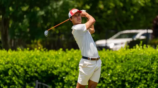 Nicolas Dominguez tees off at the Winston Salem Regional