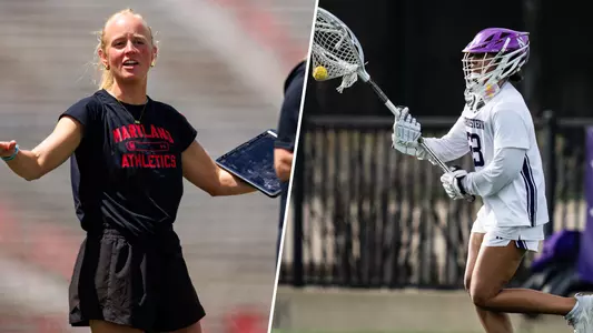 USC lacrosse assistant coaches Caroline Steele and Jenika Cuocco