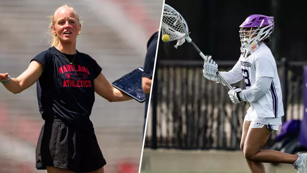 USC lacrosse assistant coaches Caroline Steele and Jenika Cuocco