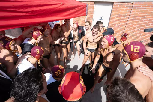 Men's Water Polo Huddle