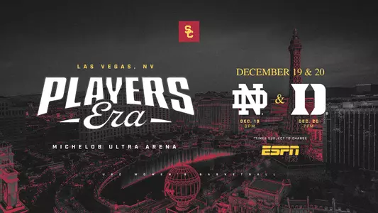 USC Women's Basketball announces participation in the Player's Era Tournament in Vegas.