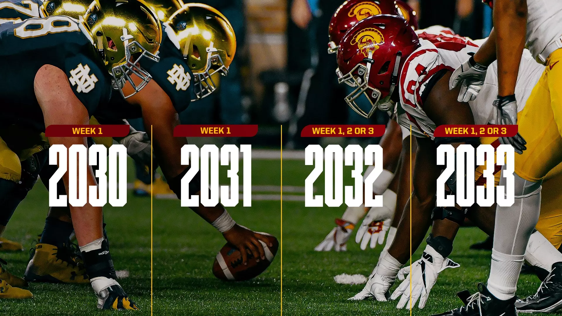 USC and Notre Dame to Renew Rivalry in Four-Game Series