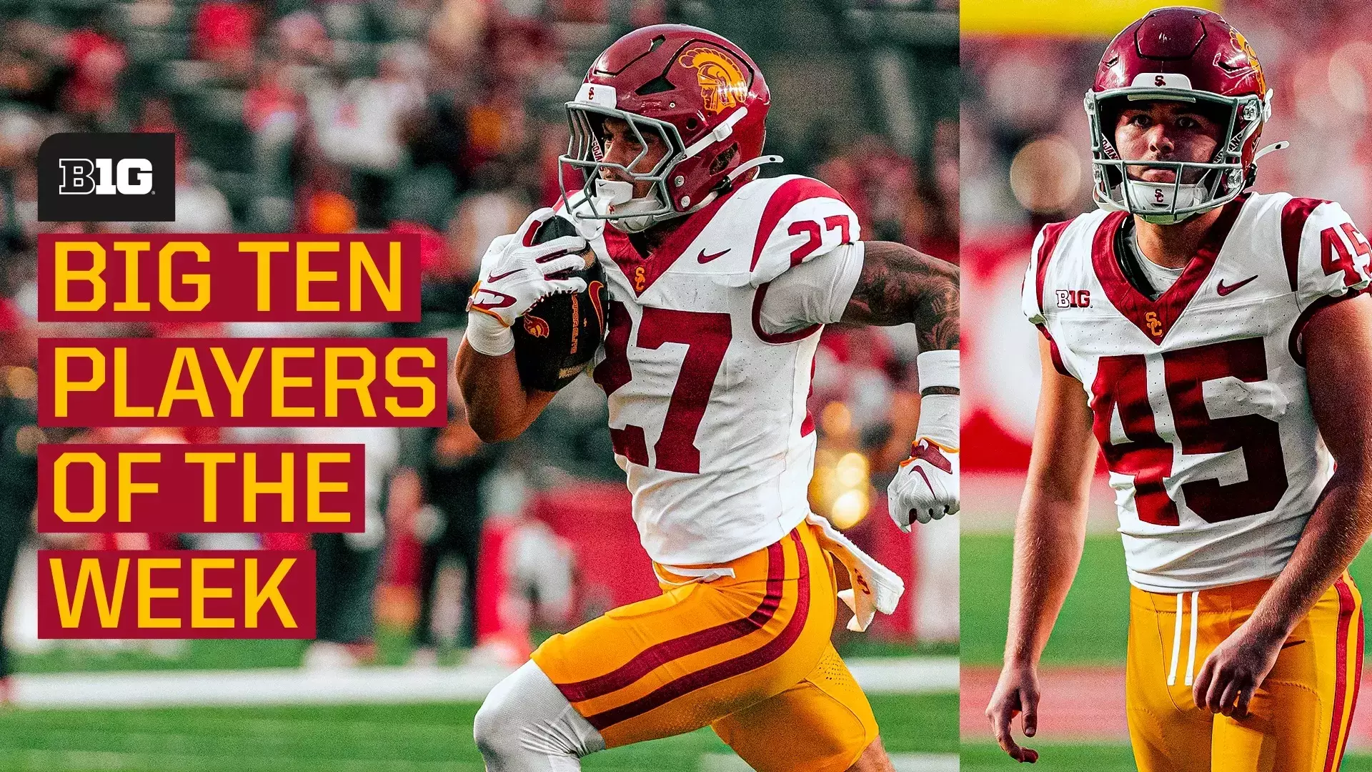 USC Kicker Caden Chittenden and Running Back Riley Wormley Earn Big Ten Weekly Honors