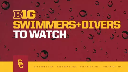 Big Ten Swimmers and Divers to Watch graphic