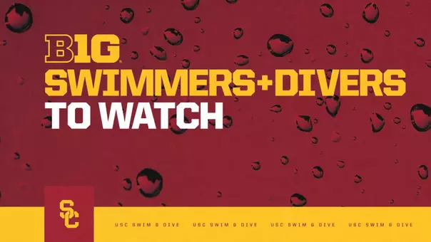 Big Ten Swimmers and Divers to Watch graphic
