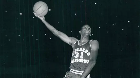 Bill Hewitt shoots a layup