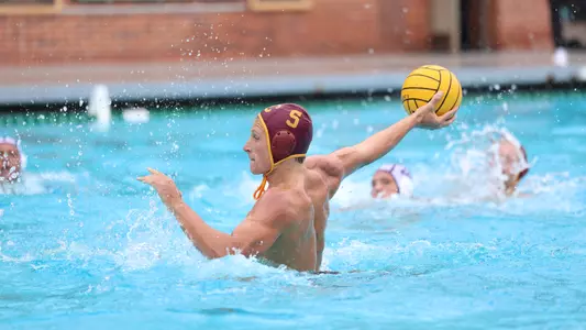 Camden Kocur shooting the ball vs Pepperdine