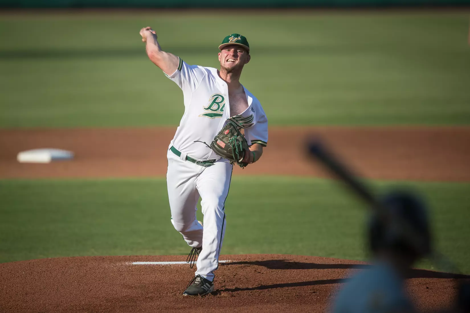 South Florida Bulls during a game against the Memphis Tigers on Sunday April 28, 2019 at the USF Softball Stadium in Tampa, Florida.
