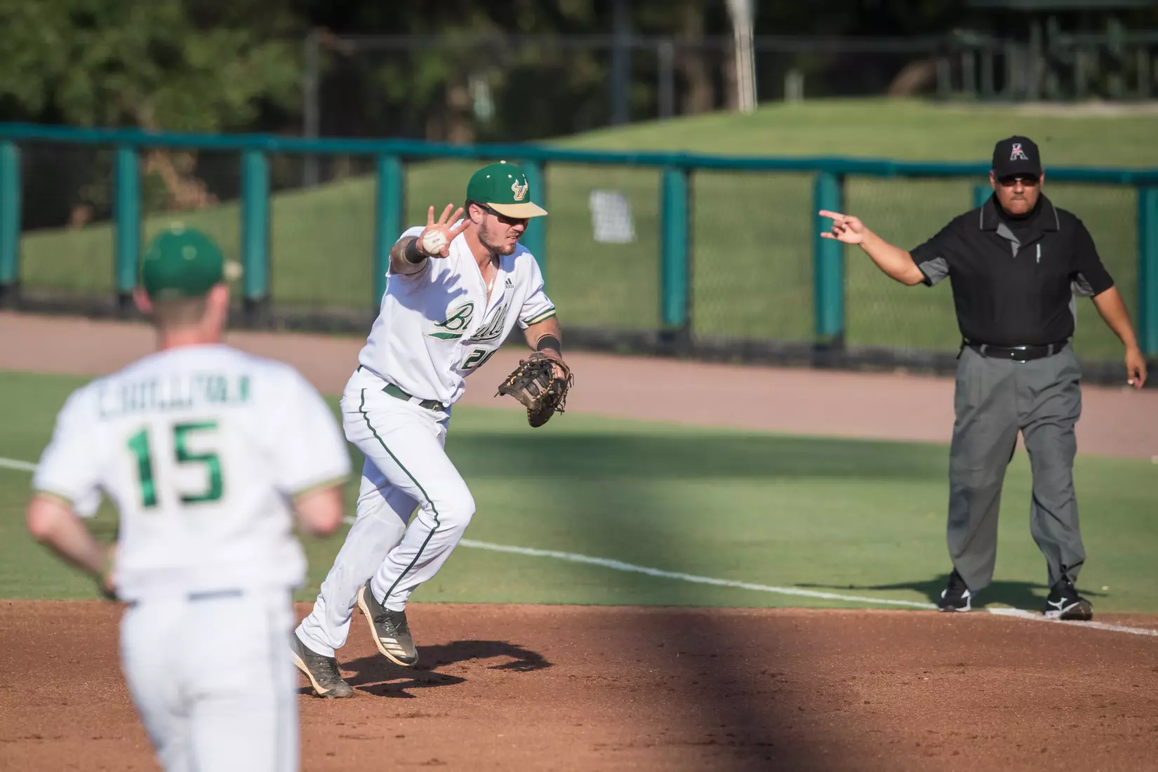 South Florida Bulls during a game against the Memphis Tigers on Sunday April 28, 2019 at the USF Softball Stadium in Tampa, Florida.