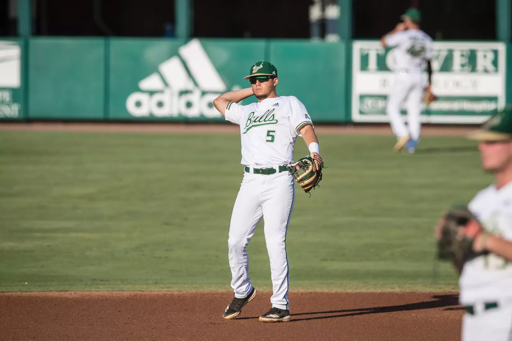 South Florida Bulls during a game against the Memphis Tigers on Sunday April 28, 2019 at the USF Softball Stadium in Tampa, Florida.