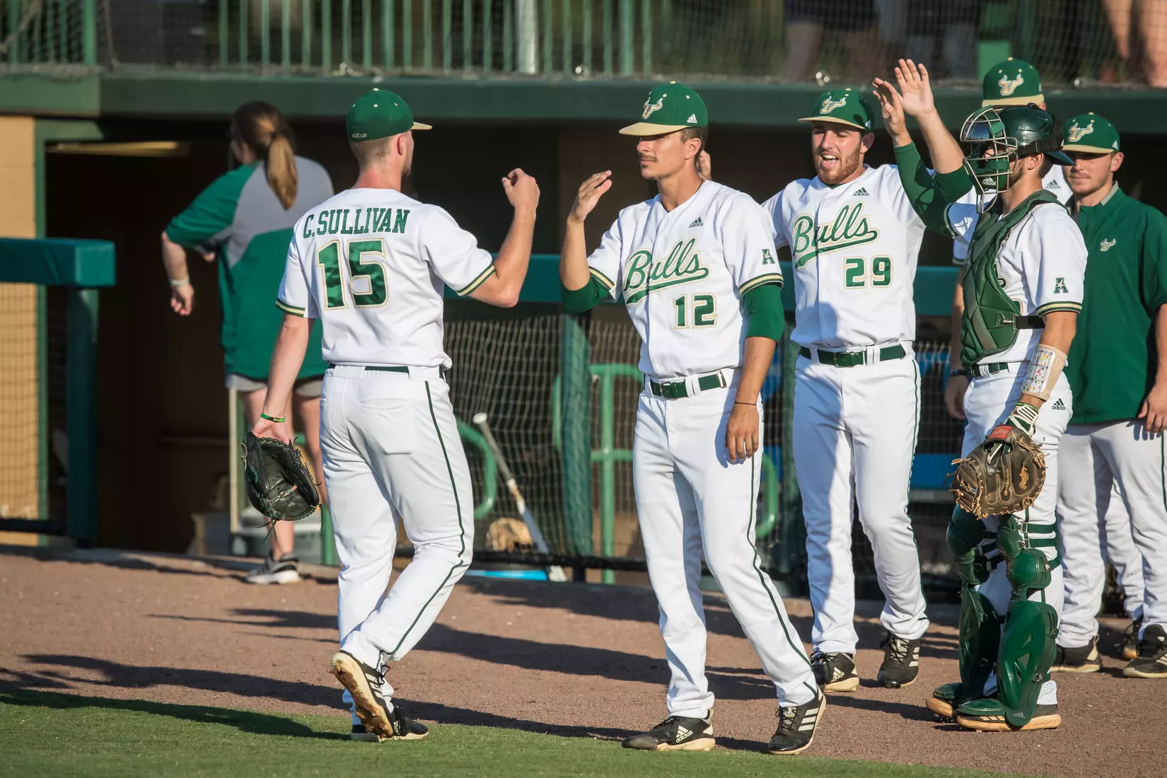 South Florida Bulls during a game against the Memphis Tigers on Sunday April 28, 2019 at the USF Softball Stadium in Tampa, Florida.