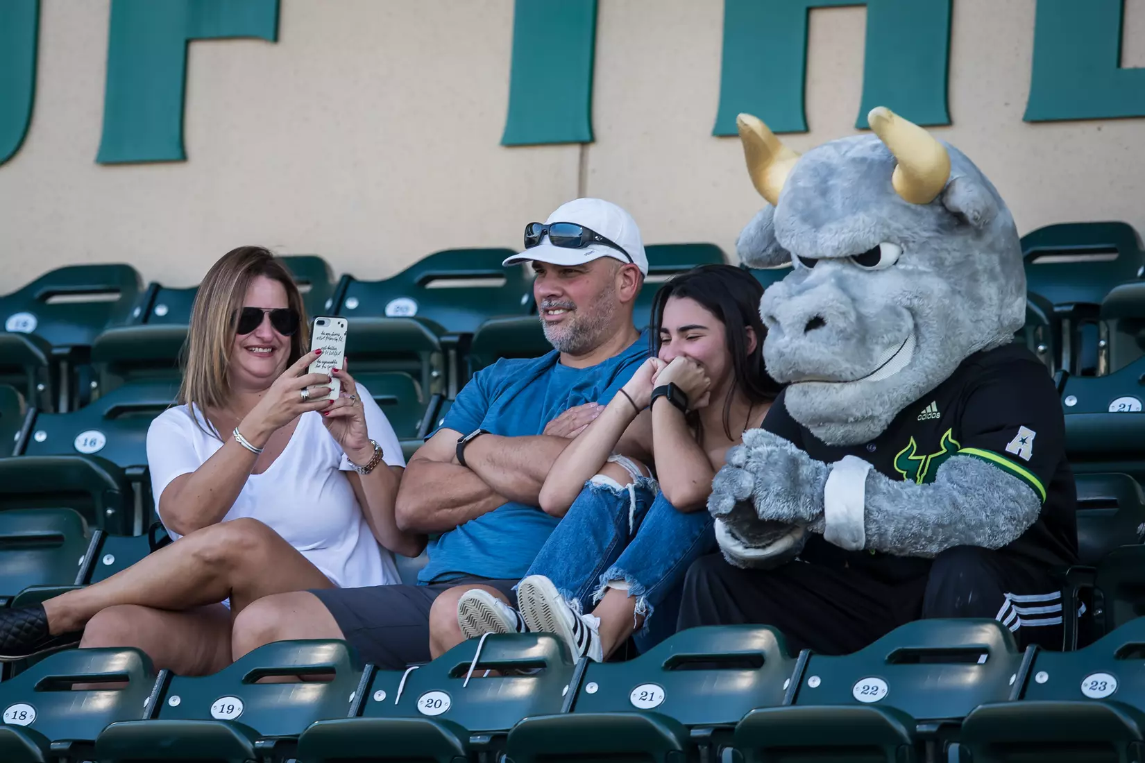 South Florida Bulls during a game against the Memphis Tigers on Sunday April 28, 2019 at the USF Softball Stadium in Tampa, Florida.
