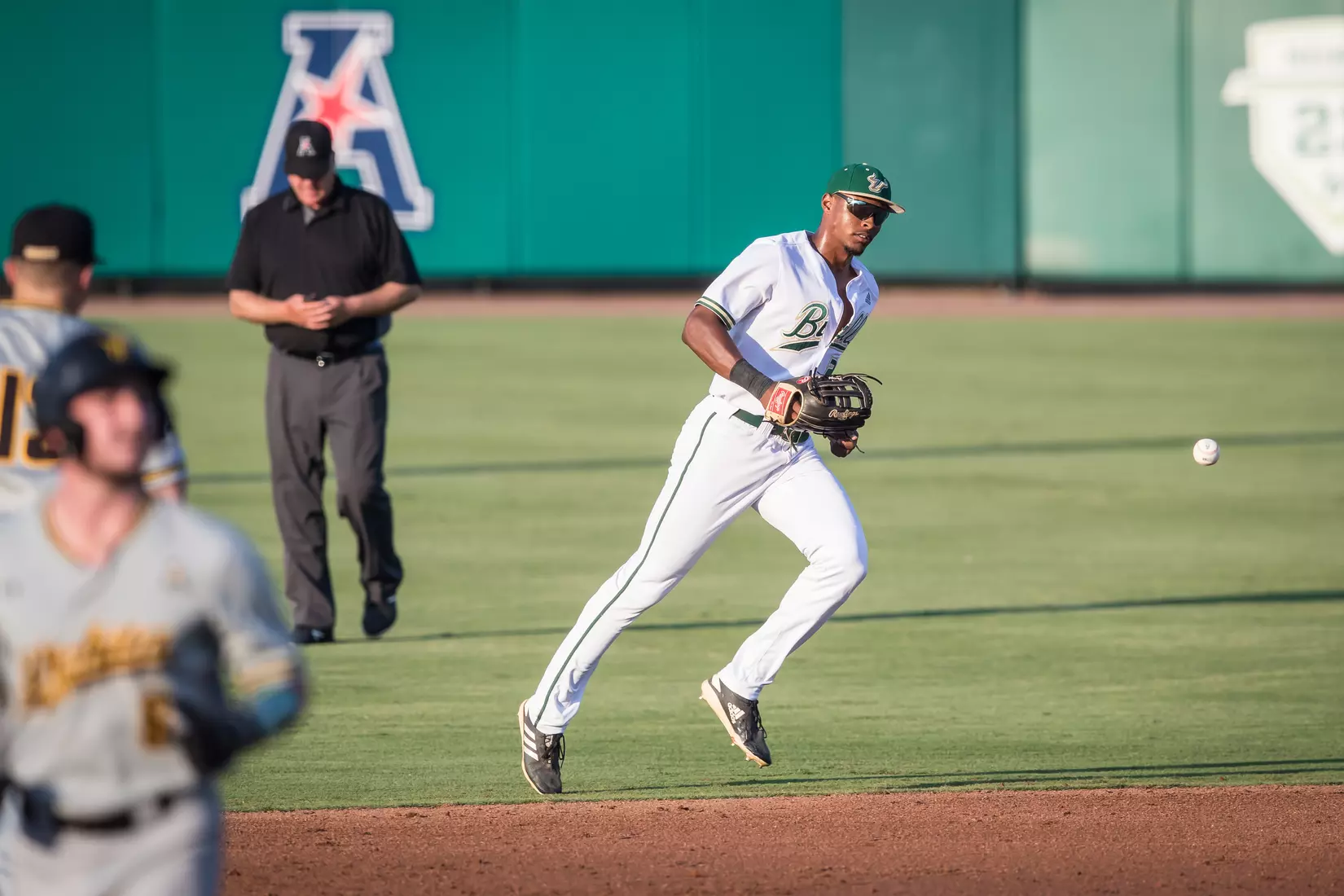 South Florida Bulls during a game against the Memphis Tigers on Sunday April 28, 2019 at the USF Softball Stadium in Tampa, Florida.