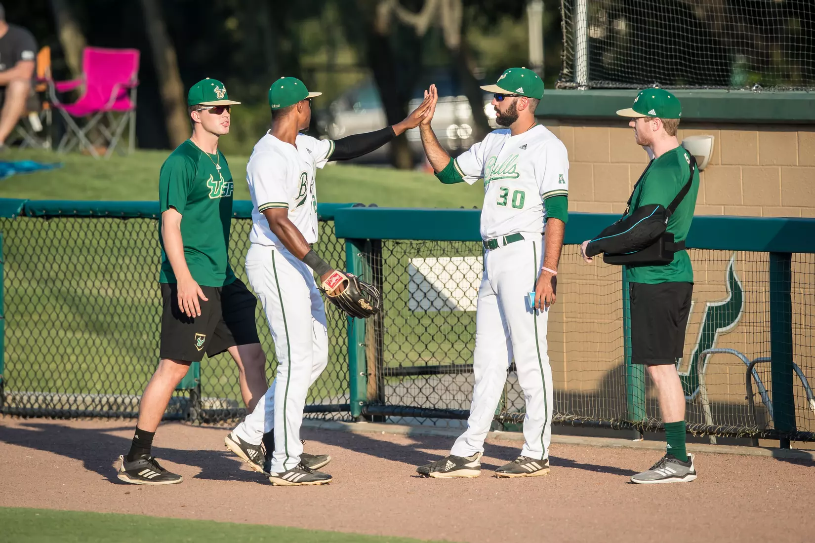 South Florida Bulls during a game against the Memphis Tigers on Sunday April 28, 2019 at the USF Softball Stadium in Tampa, Florida.