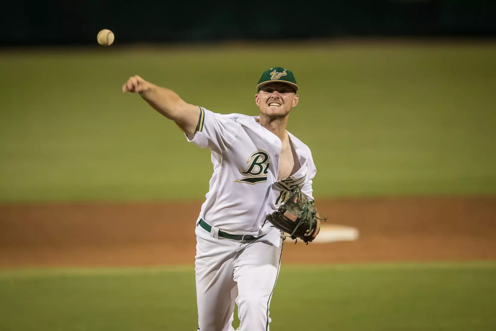 South Florida Bulls during a game against the Memphis Tigers on Sunday April 28, 2019 at the USF Softball Stadium in Tampa, Florida.