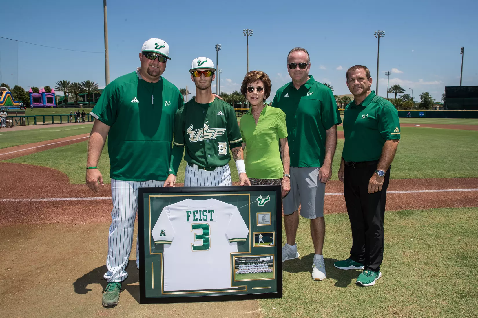 South Florida Bulls during a game against the Wichita State Shockers on Saturday May 18, 2019 at the USF Softball Stadium in Tampa, Florida.