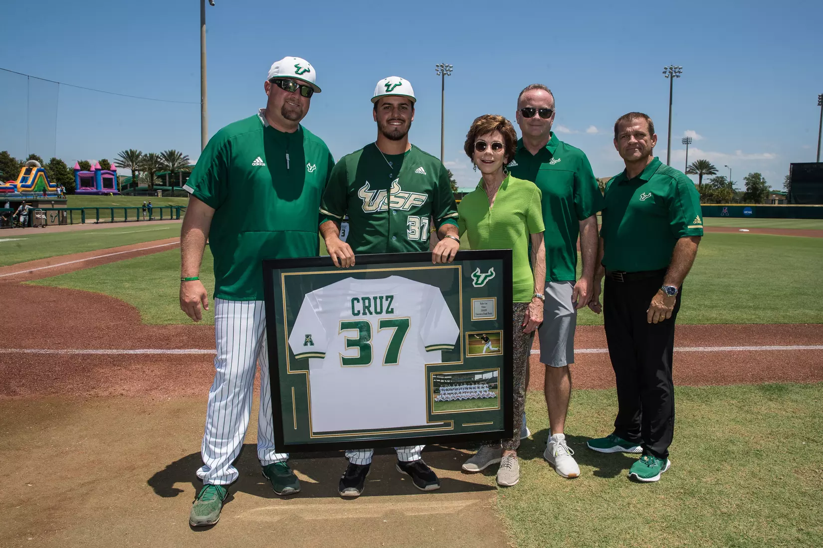 South Florida Bulls during a game against the Wichita State Shockers on Saturday May 18, 2019 at the USF Softball Stadium in Tampa, Florida.