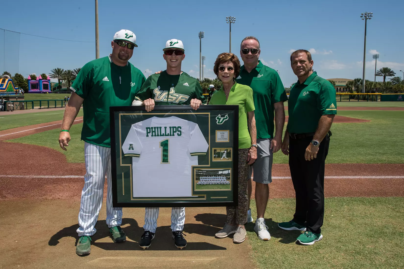 South Florida Bulls during a game against the Wichita State Shockers on Saturday May 18, 2019 at the USF Softball Stadium in Tampa, Florida.