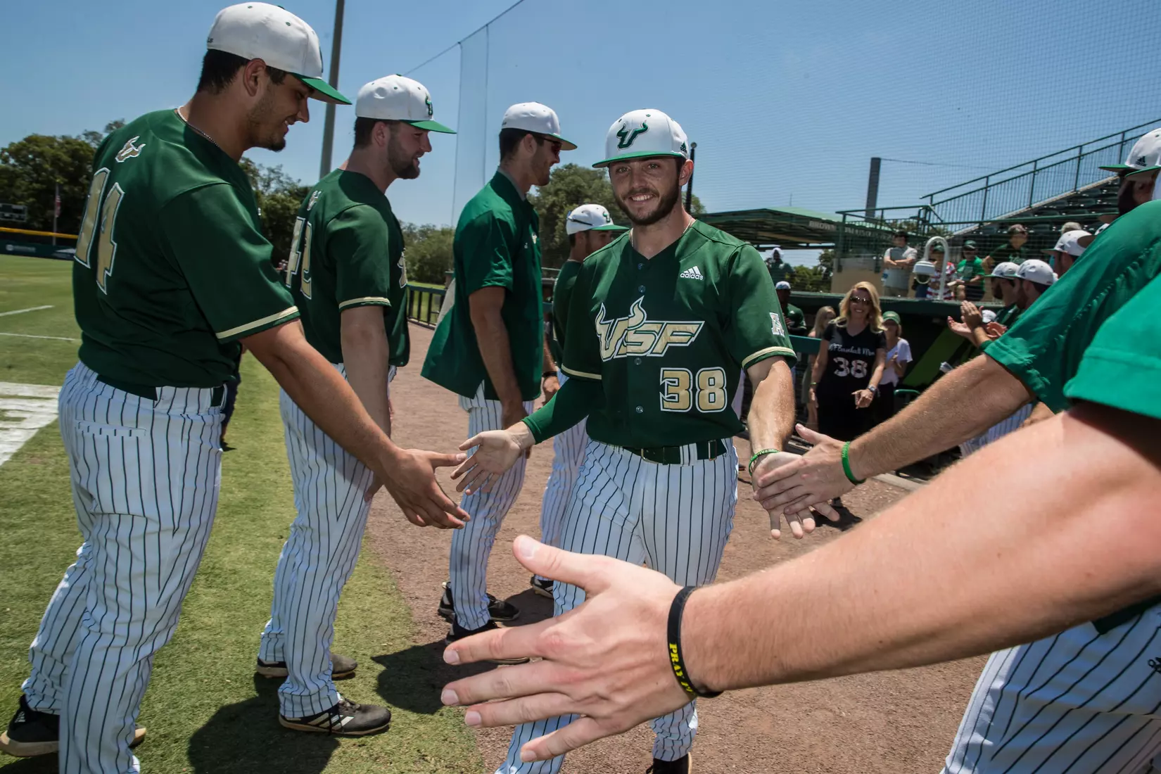 South Florida Bulls during a game against the Wichita State Shockers on Saturday May 18, 2019 at the USF Softball Stadium in Tampa, Florida.