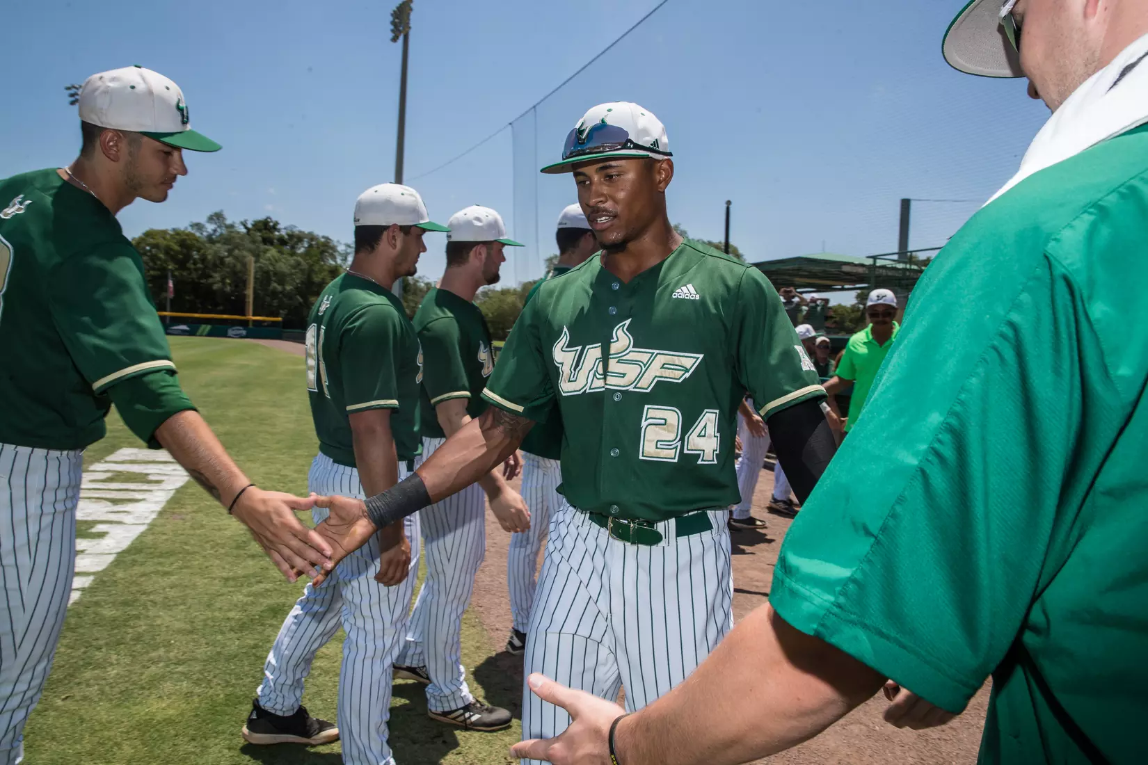 South Florida Bulls during a game against the Wichita State Shockers on Saturday May 18, 2019 at the USF Softball Stadium in Tampa, Florida.