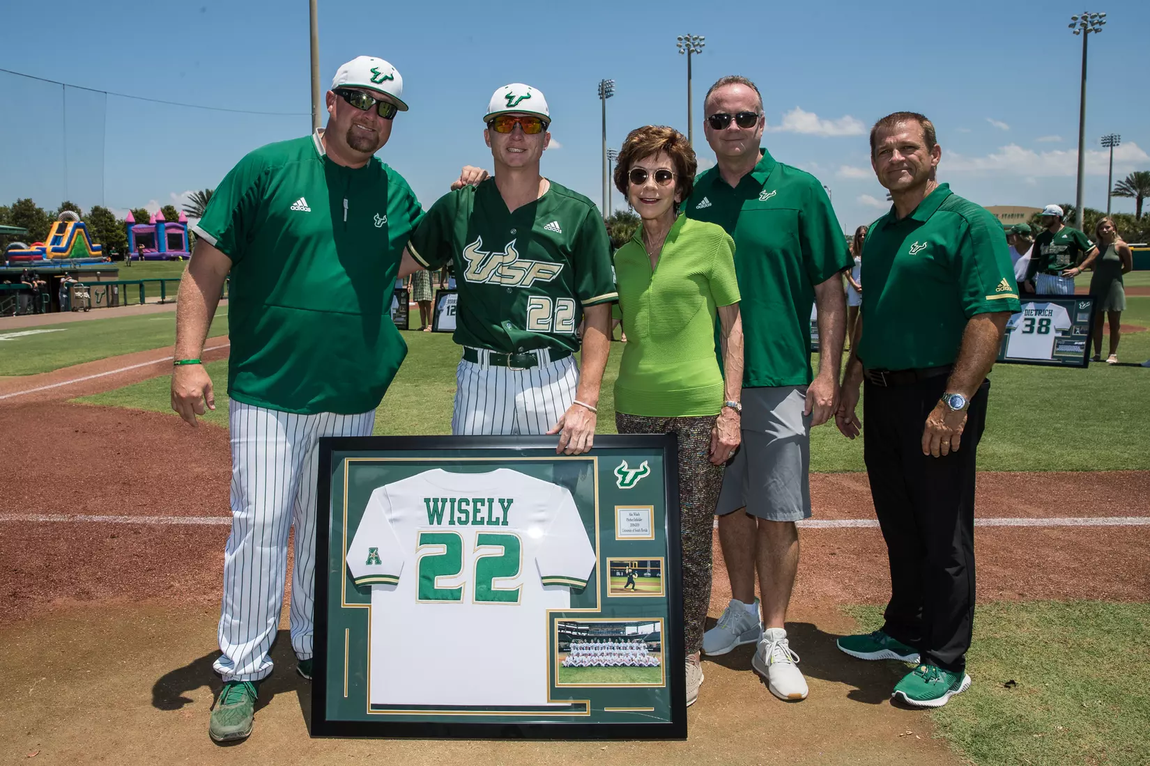 South Florida Bulls during a game against the Wichita State Shockers on Saturday May 18, 2019 at the USF Softball Stadium in Tampa, Florida.