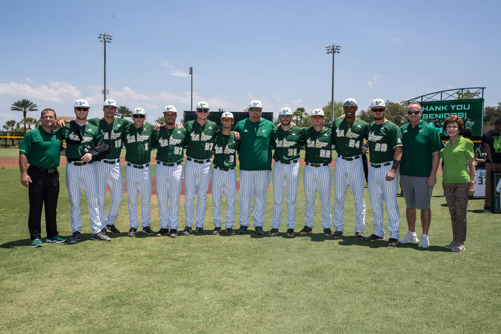 South Florida Bulls during a game against the Wichita State Shockers on Saturday May 18, 2019 at the USF Softball Stadium in Tampa, Florida.
