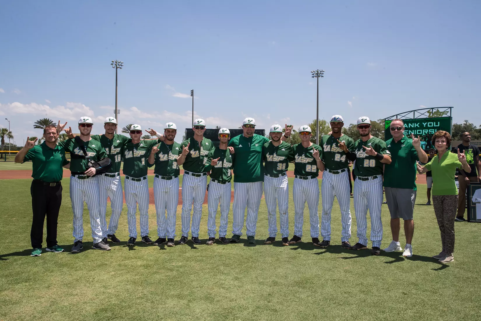 South Florida Bulls during a game against the Wichita State Shockers on Saturday May 18, 2019 at the USF Softball Stadium in Tampa, Florida.